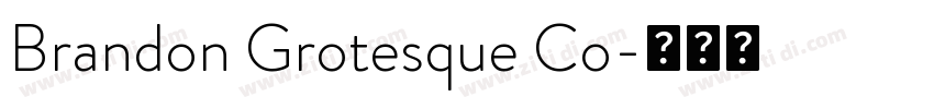 Brandon Grotesque Co字体转换